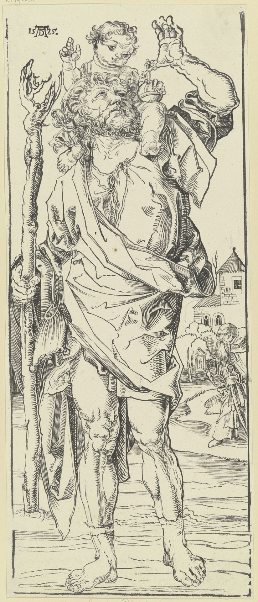 Saint Christopher by Clemens Aloys Hohwiesner