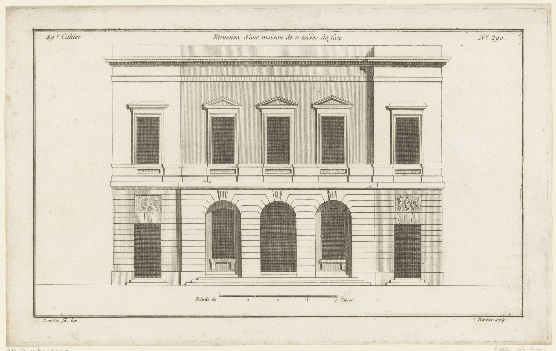 Façade met rondbogen by Jean Pelletier
