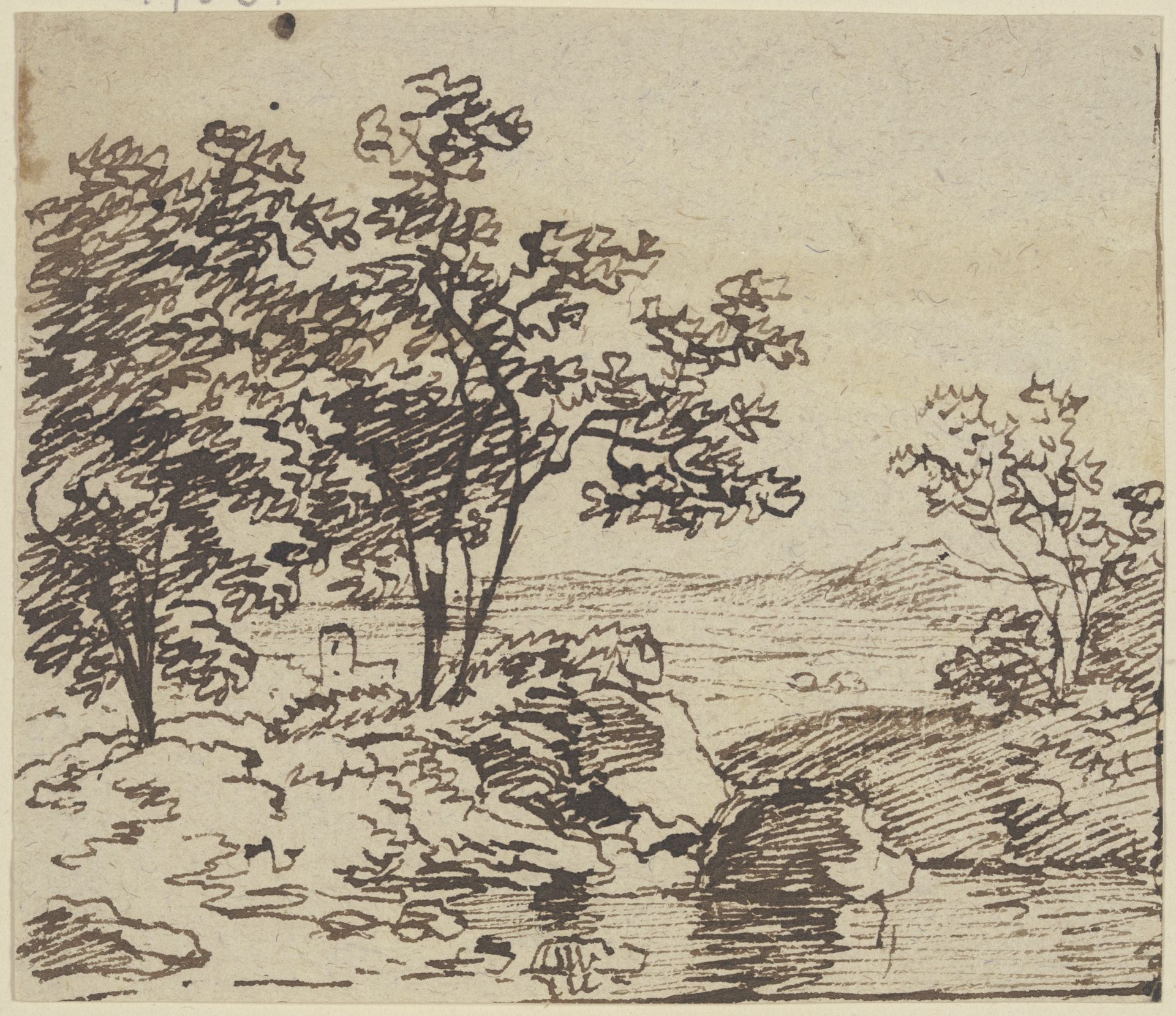 Group of trees by Franz Kobell