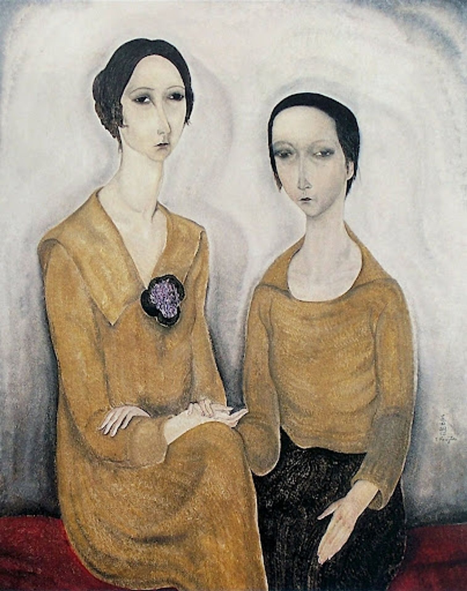 Two women by Tsuguharu Foujita
