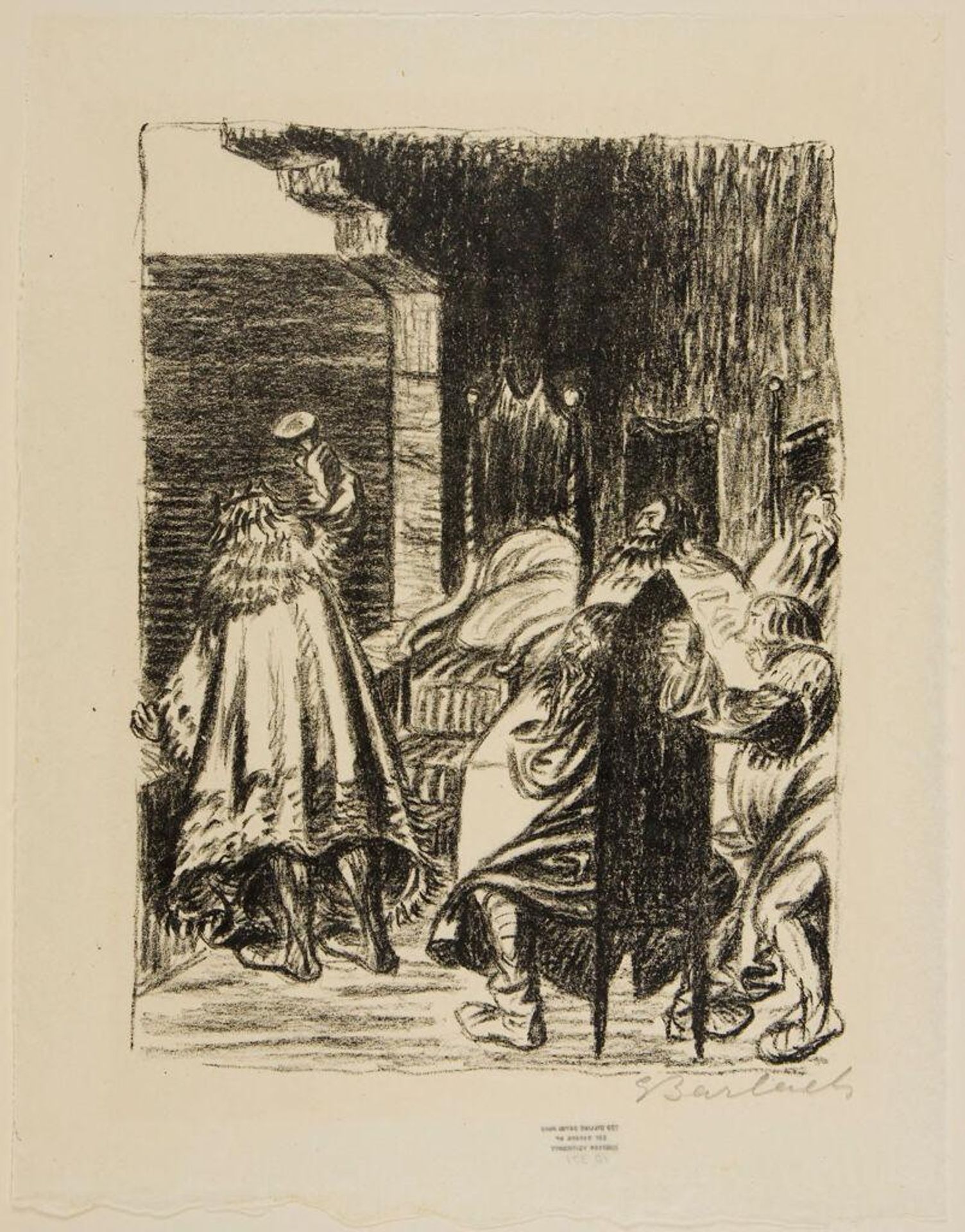 The King in Thule 2 [Flings his goblet to the foam below] by Ernst Barlach