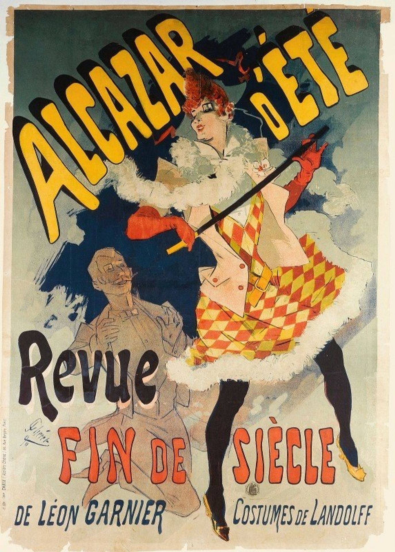 Alcazar D’ete Revue Fin De Siecle by Jules Chéret
