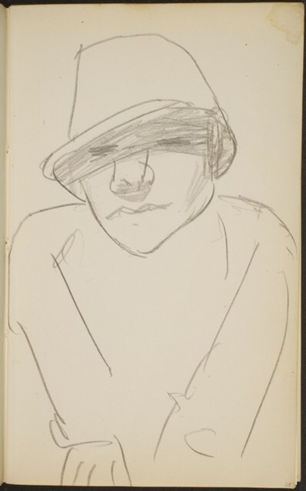 Figur mit Hut (Figure with Hat) [p. 25] by Max Beckmann