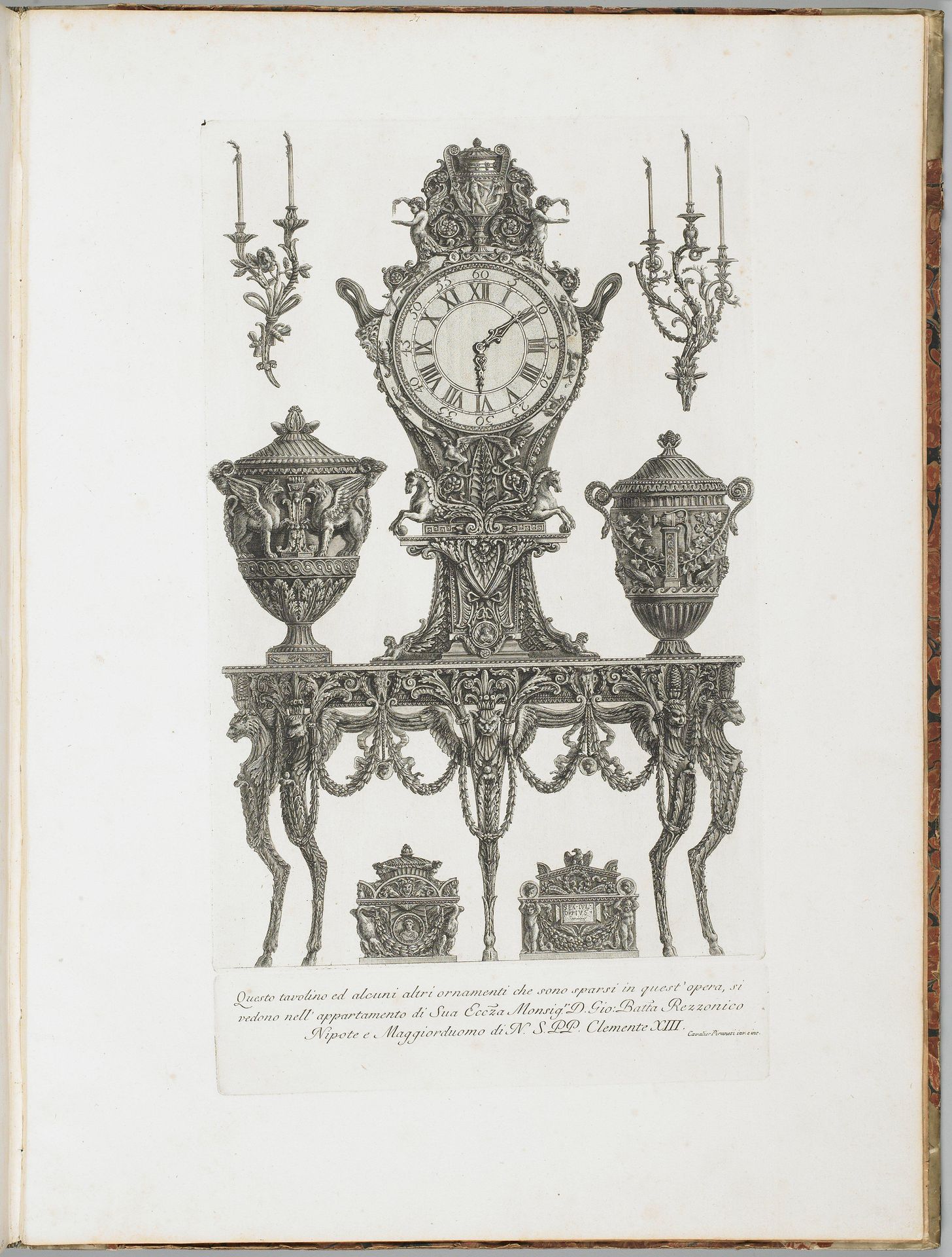 Diverse Manners of Ornamenting Chimneys by Giovanni Battista Piranesi
