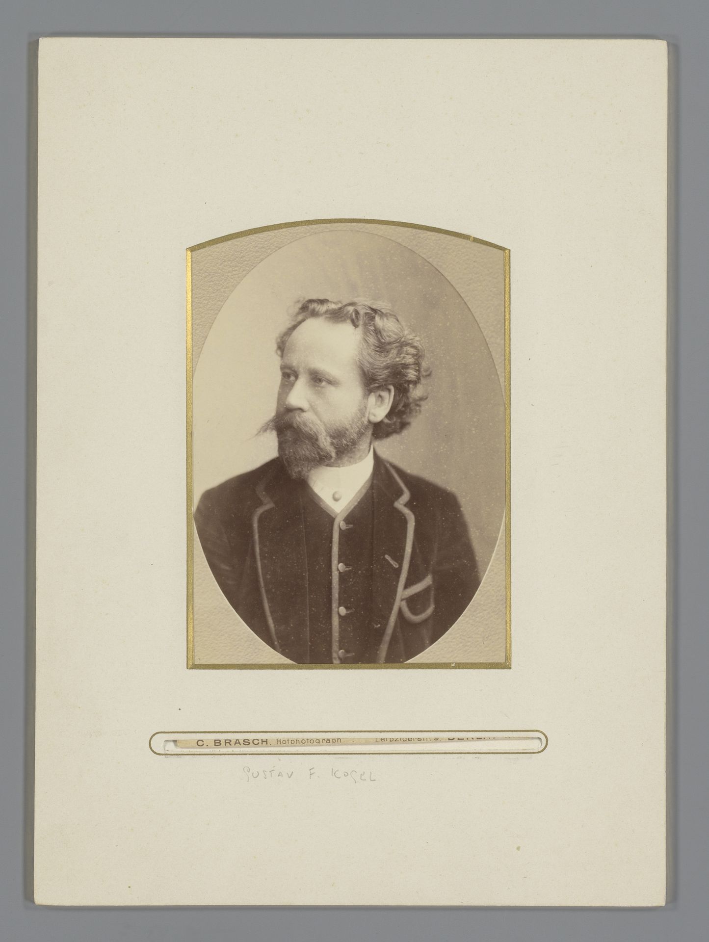 Portret van Gustav F. Kogel by C. Brasch