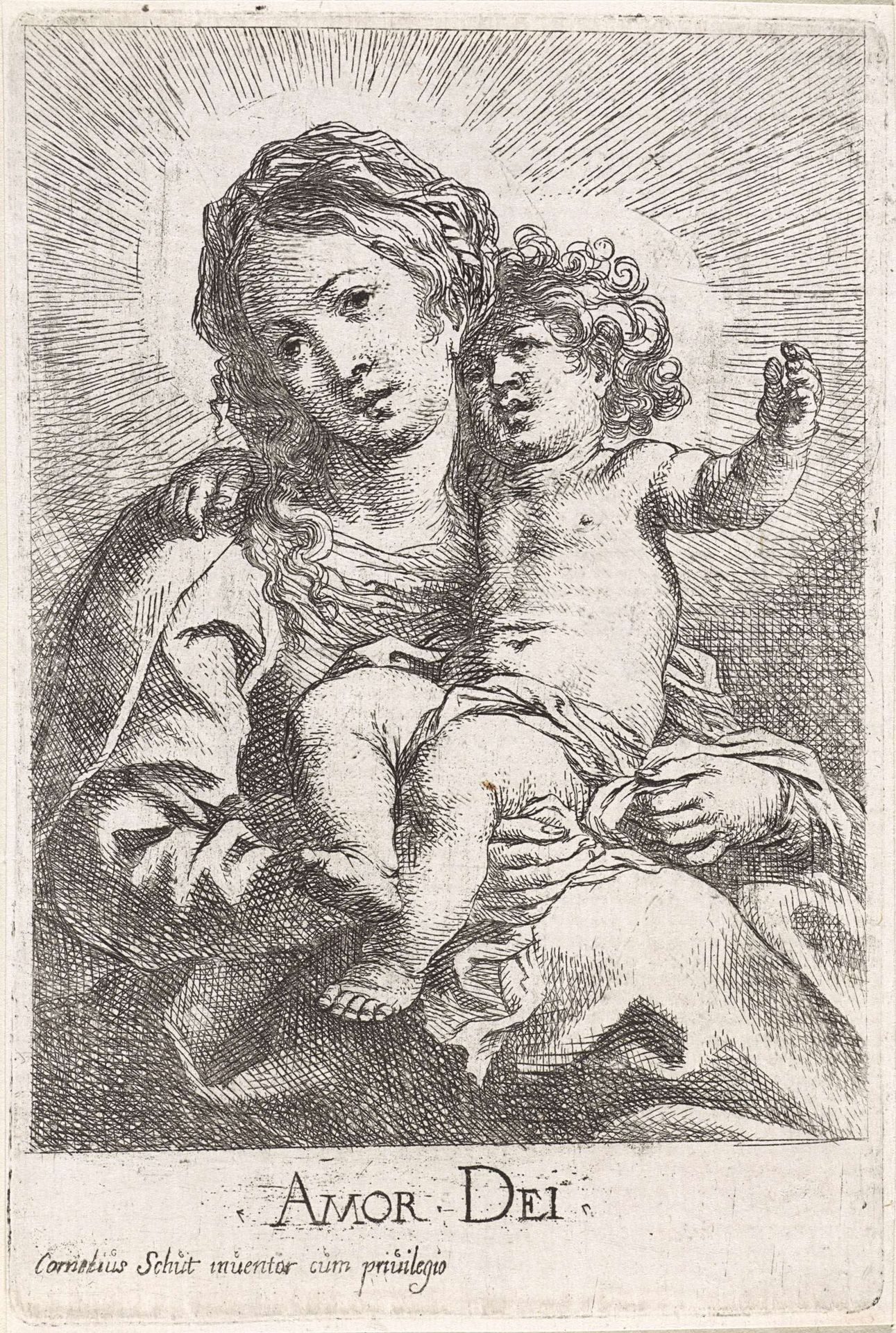 Madonna met kind by Cornelis Schut