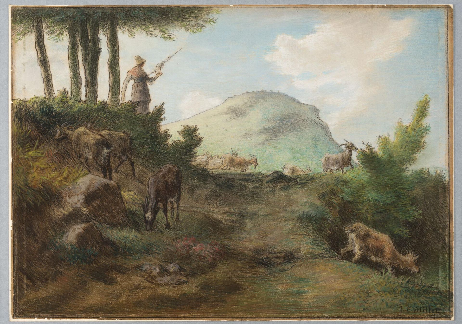 Landscape in the Auvergne by Jean-François Millet