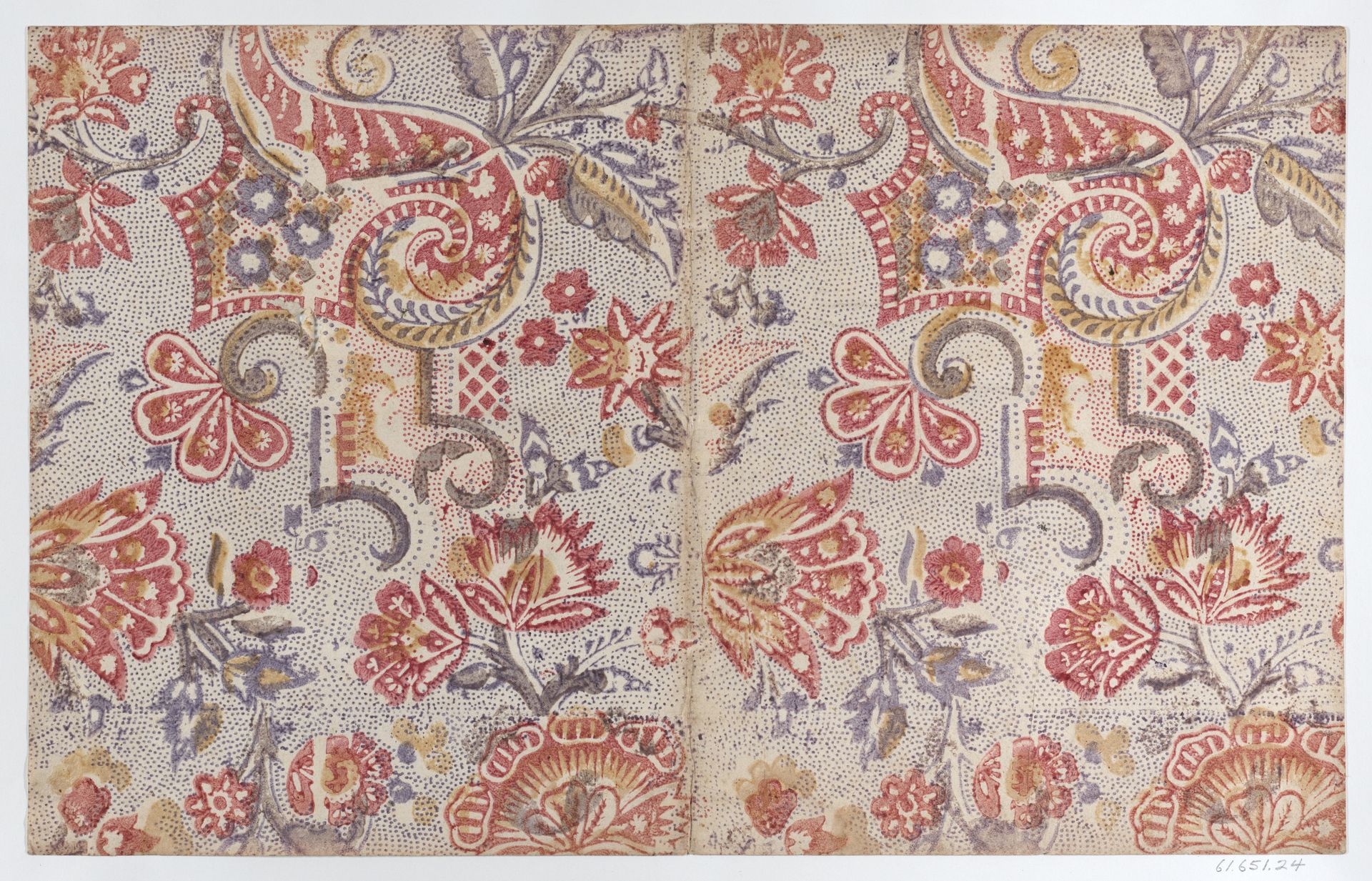 Book cover with overall floral and dot design by Anonymous