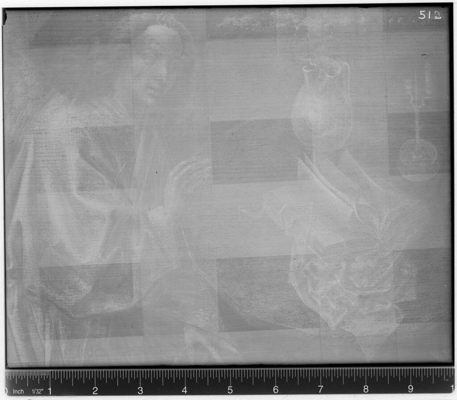 X-radiograph(s) of "Annonciation" by Anonymous