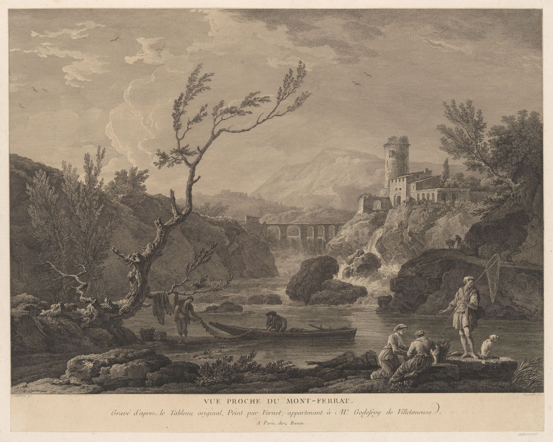 Vue Proche du Mont-Ferrat by Jean Jacques Le Veau