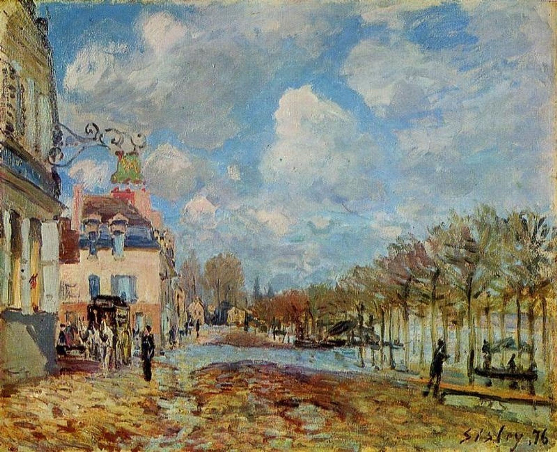 The Flood at Port Marly by Alfred Sisley