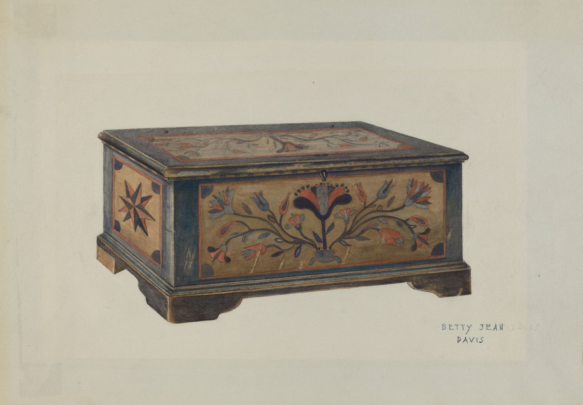 Pa. German Sample Chest by Betty Jean Davis