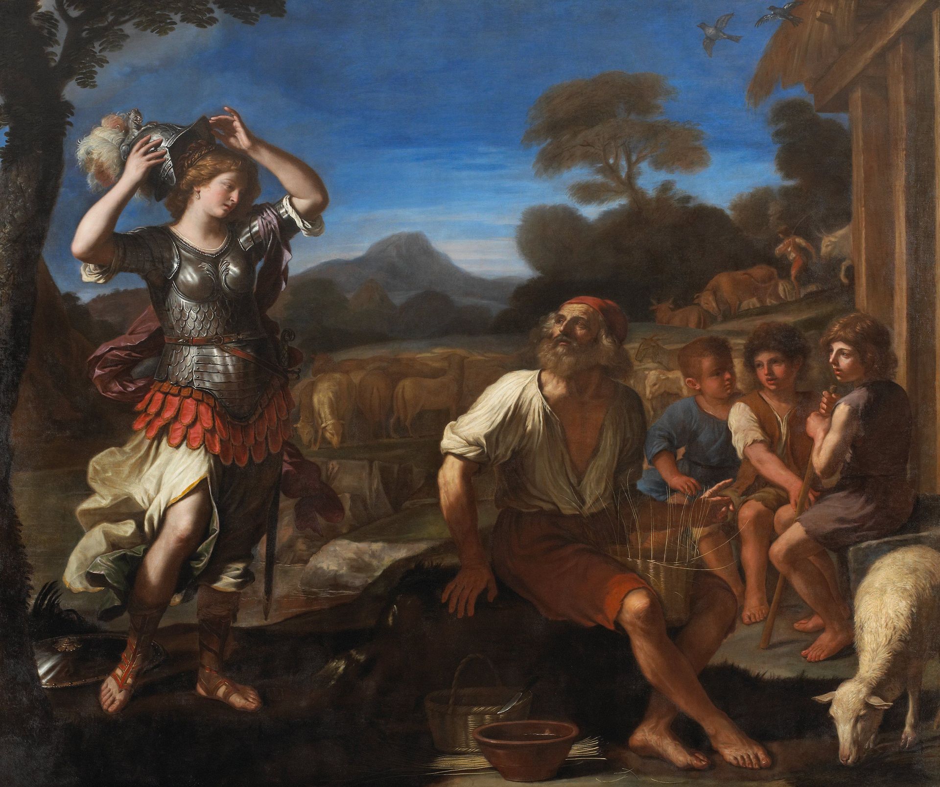 Erminia and the Shepherds by Guercino (Giovanni Francesco Barbieri)