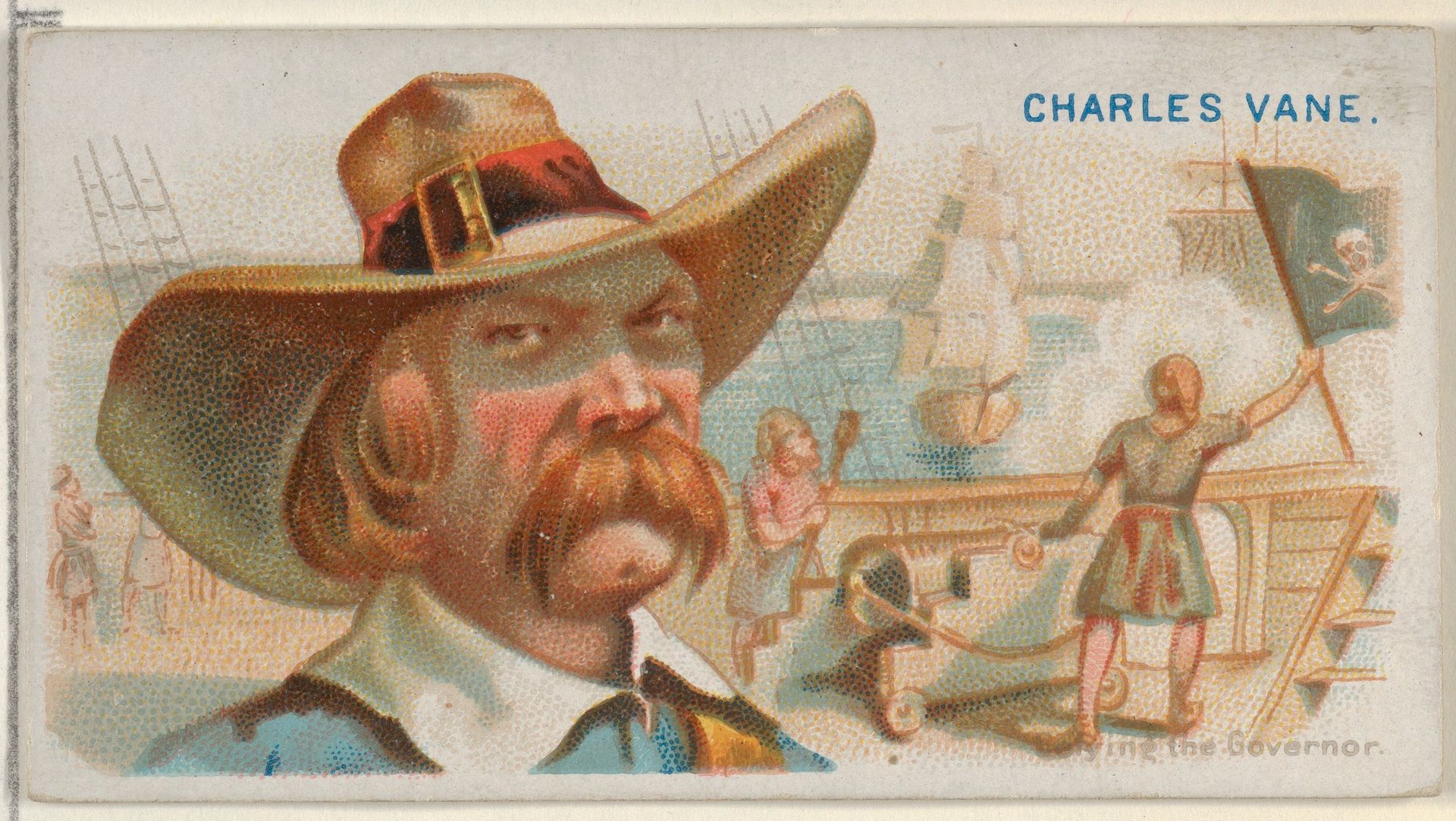 Charles Vane, Defying the Governor, from the Pirates of the Spanish Main series (N19) for Allen & Ginter Cigarettes by Allen & Ginter