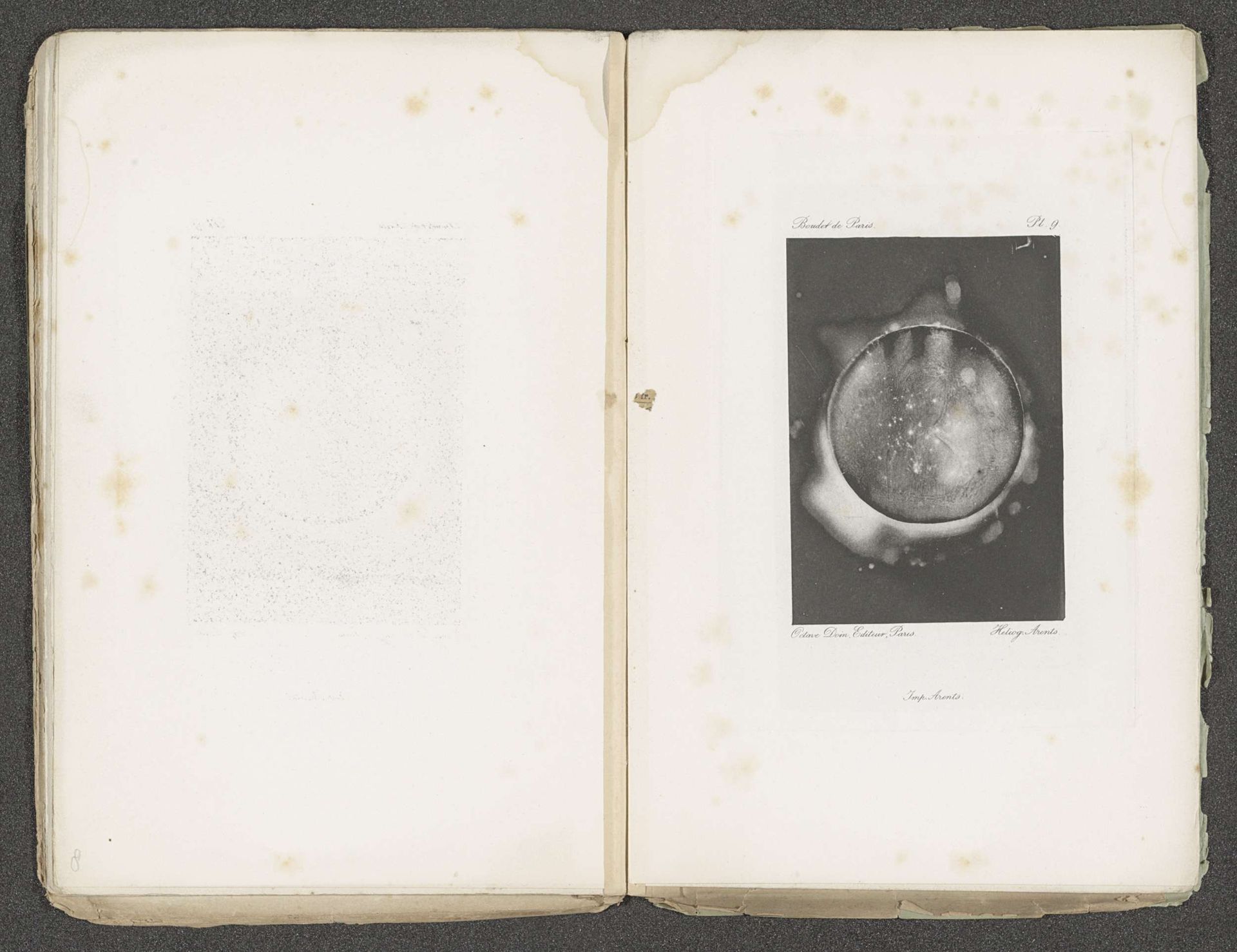 Munt met een portret en een halo van elektrische stroom by Maurice Boudet de Paris