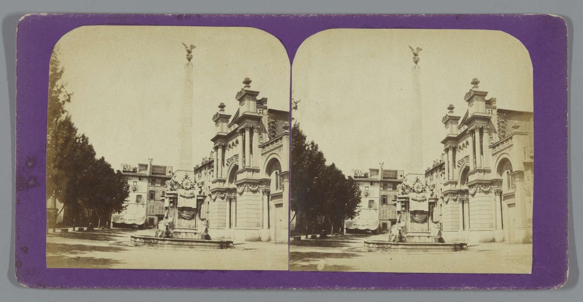 Gezicht op het Place des Prêcheurs te Aix-en-Provence by Jean Andrieu