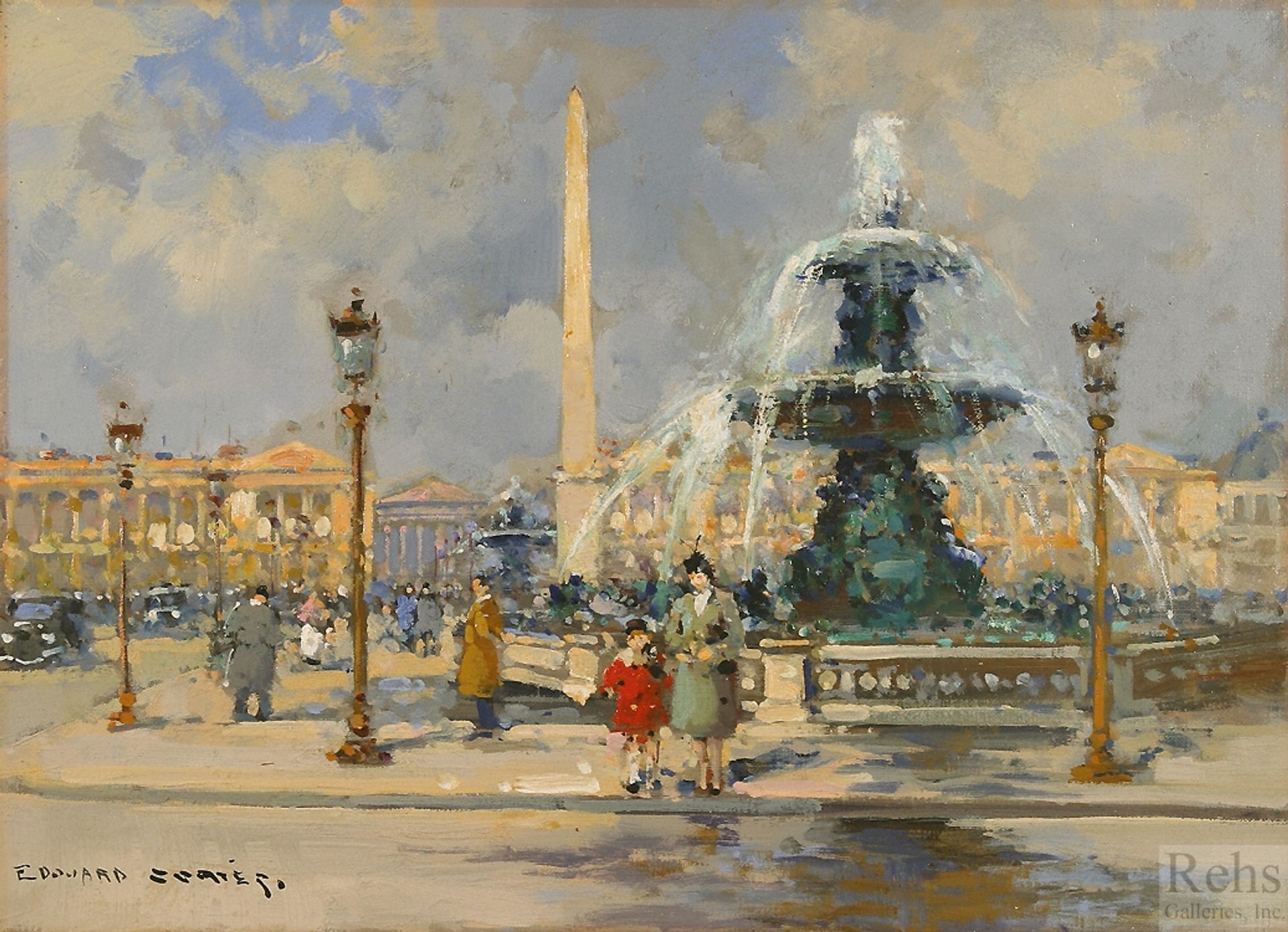 Fountain on Place de la Concorde by Edouard Cortes