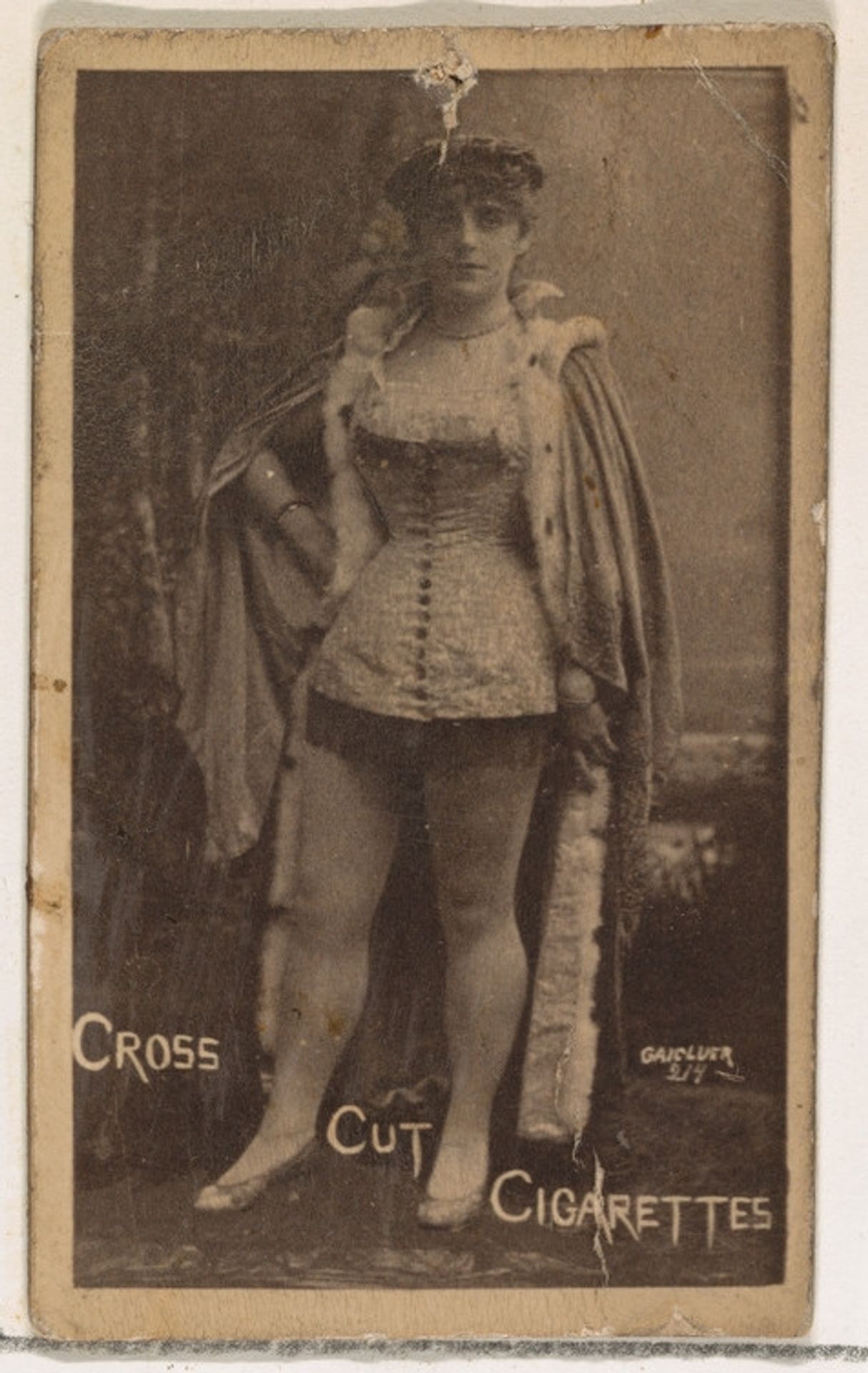 Card Number 214, from the Actors and Actresses series (N145-1) issued by Duke Sons & Co. to promote Cross Cut Cigarettes by W. Duke, Sons & Co.