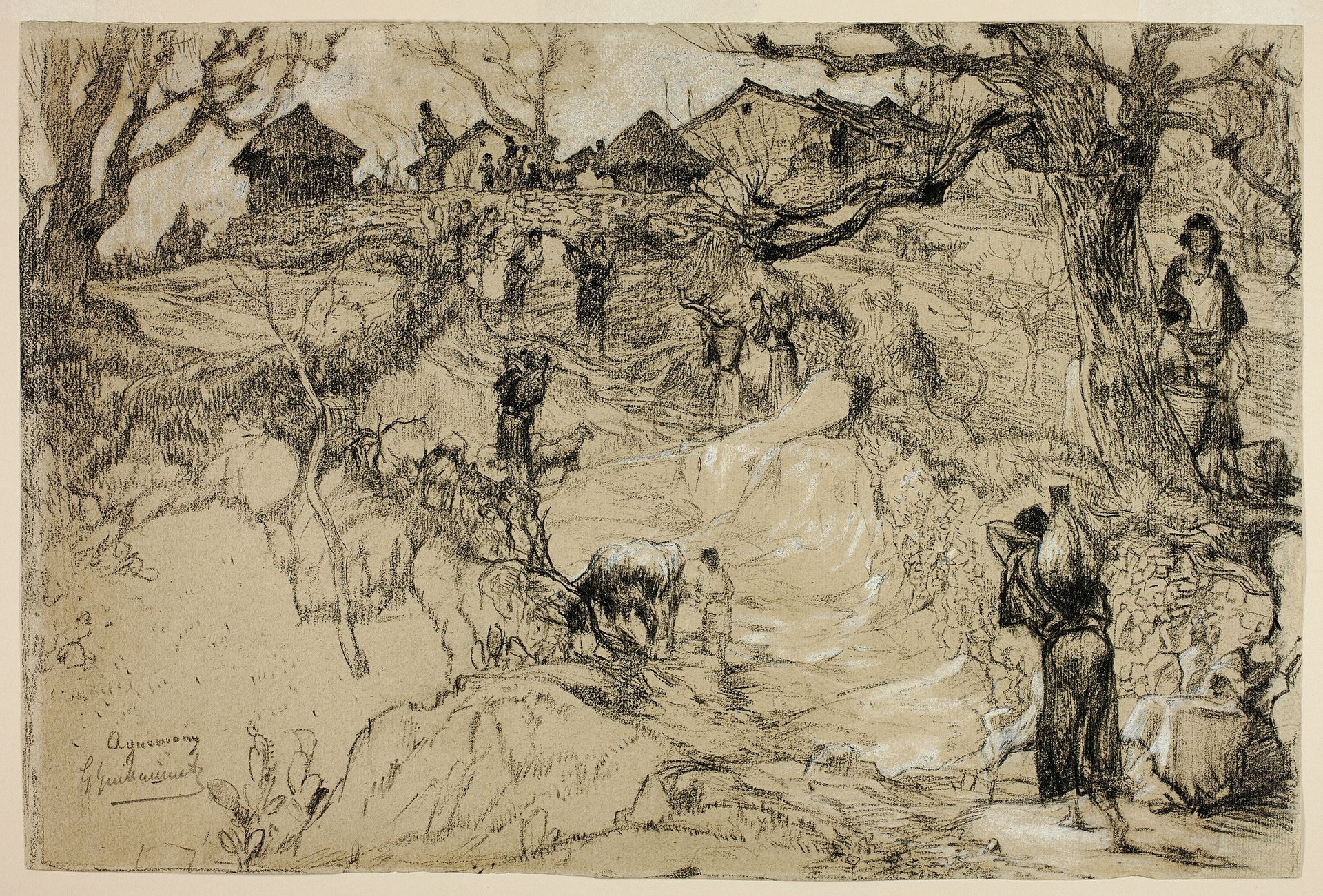 Aquemoun, Algeria by Gustave Achille Guillaumet