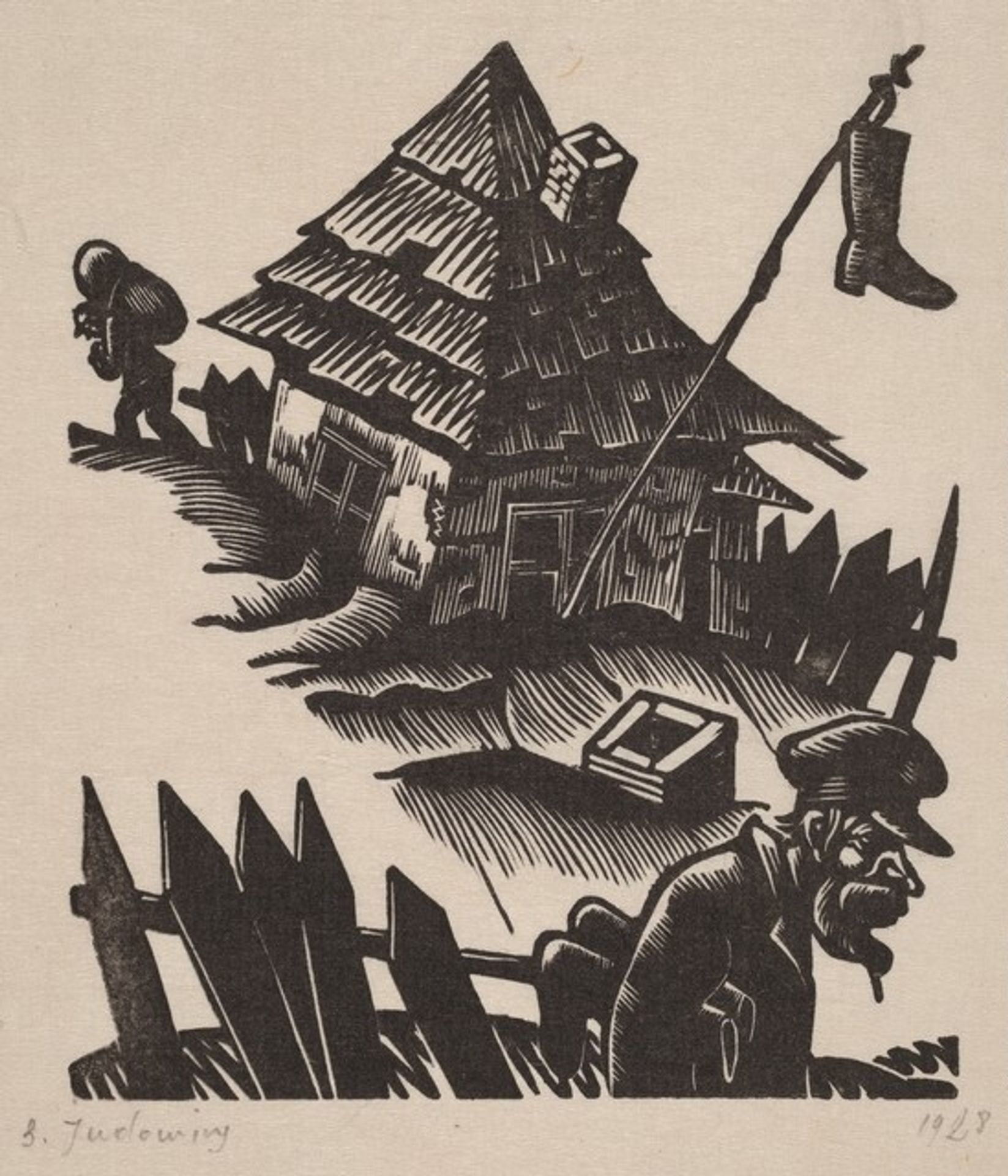 Bootmaker's Cottage by Solomon Borisovich Judovin