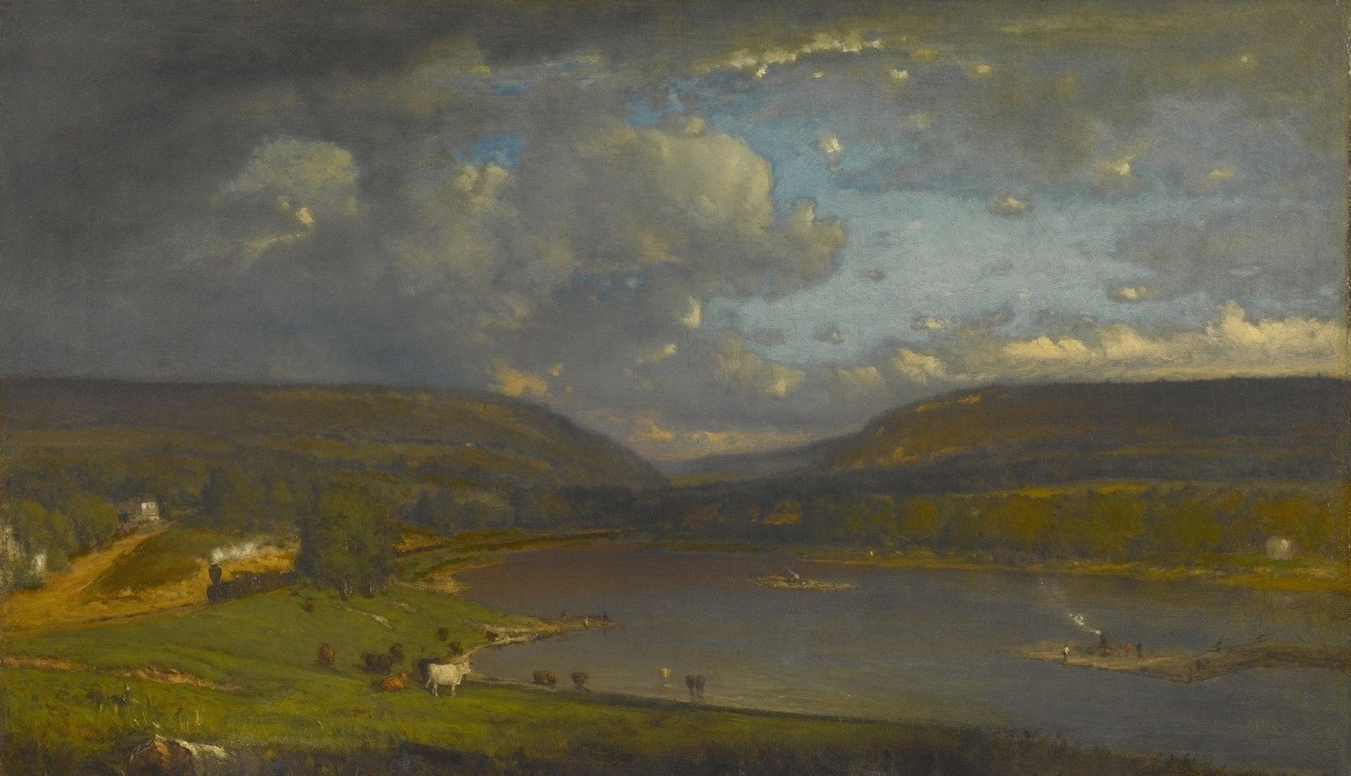 On the Delaware River by George Inness