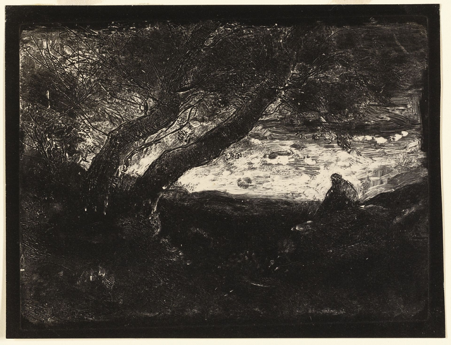 The Thinker by Camille Corot