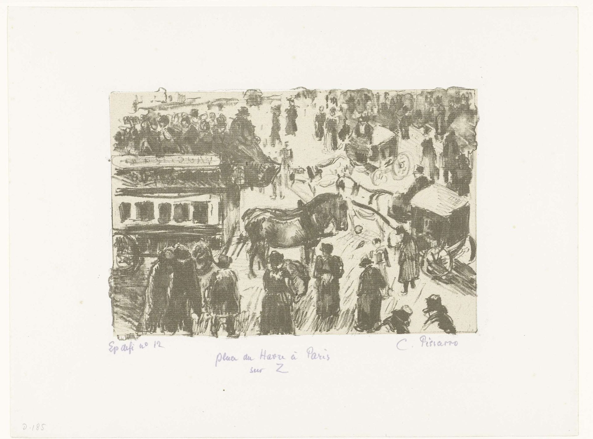 Place du Havre by Camille Pissarro