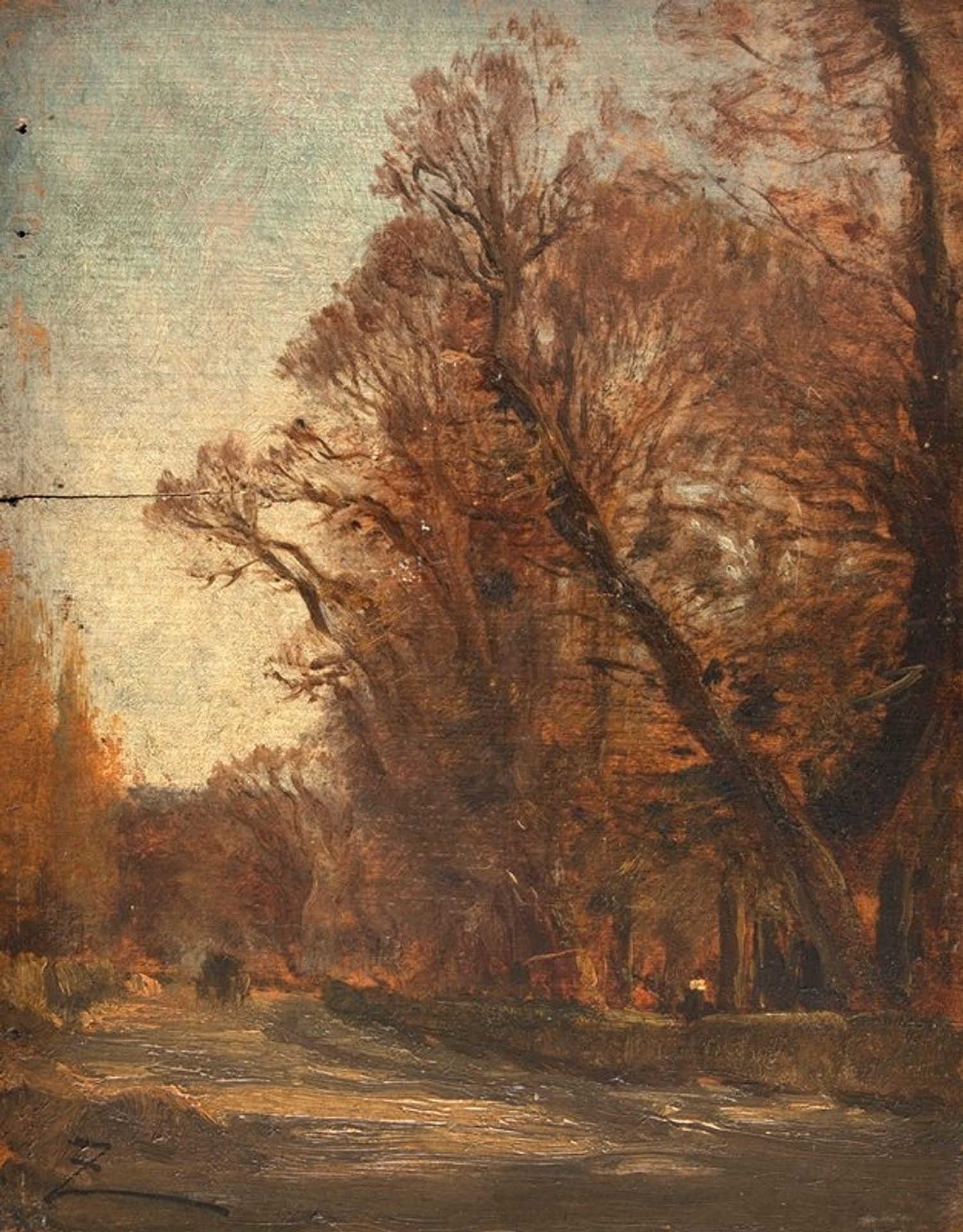 La route by Félix Ziem