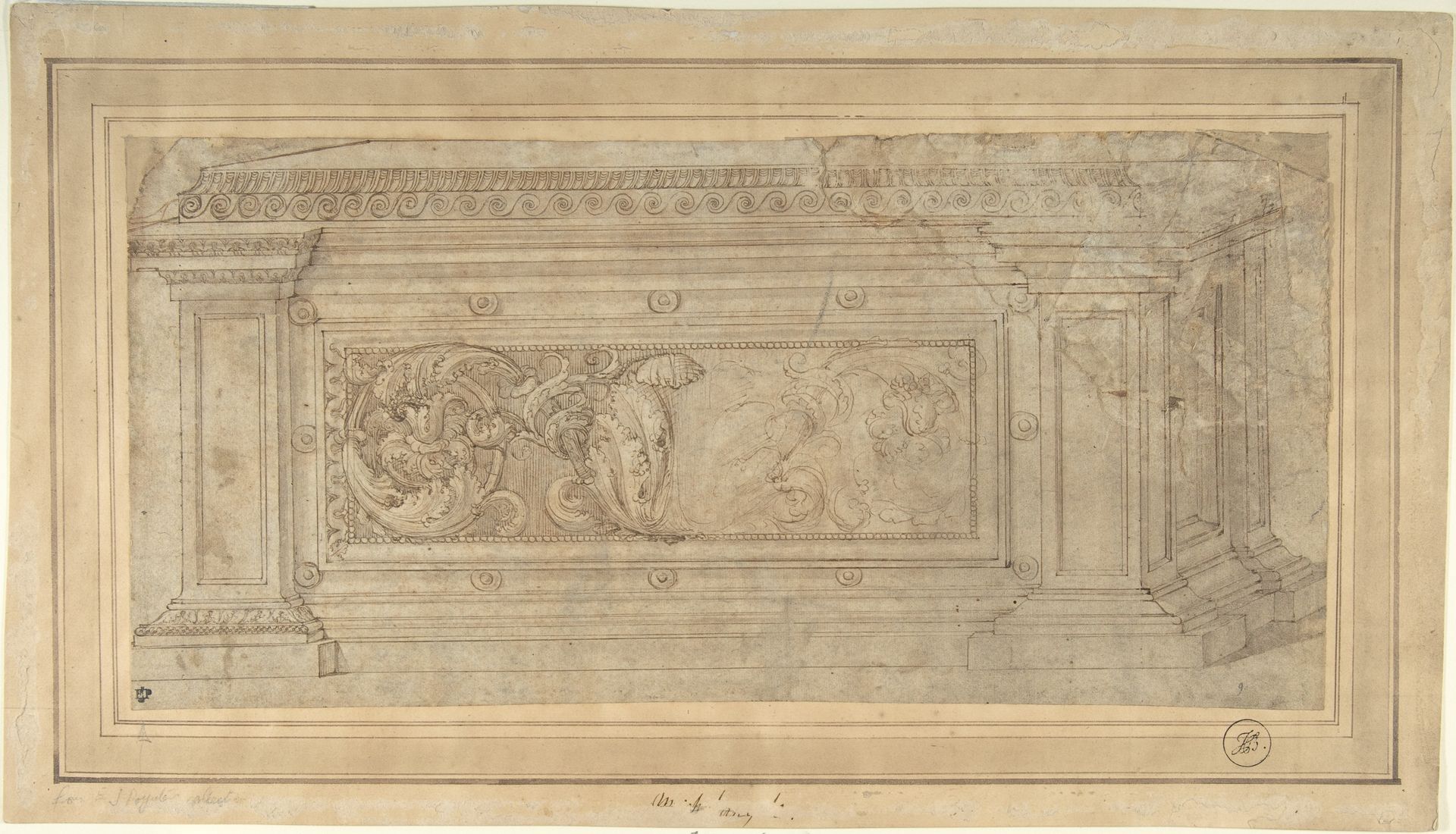 Design for a Cassone by Anonymous