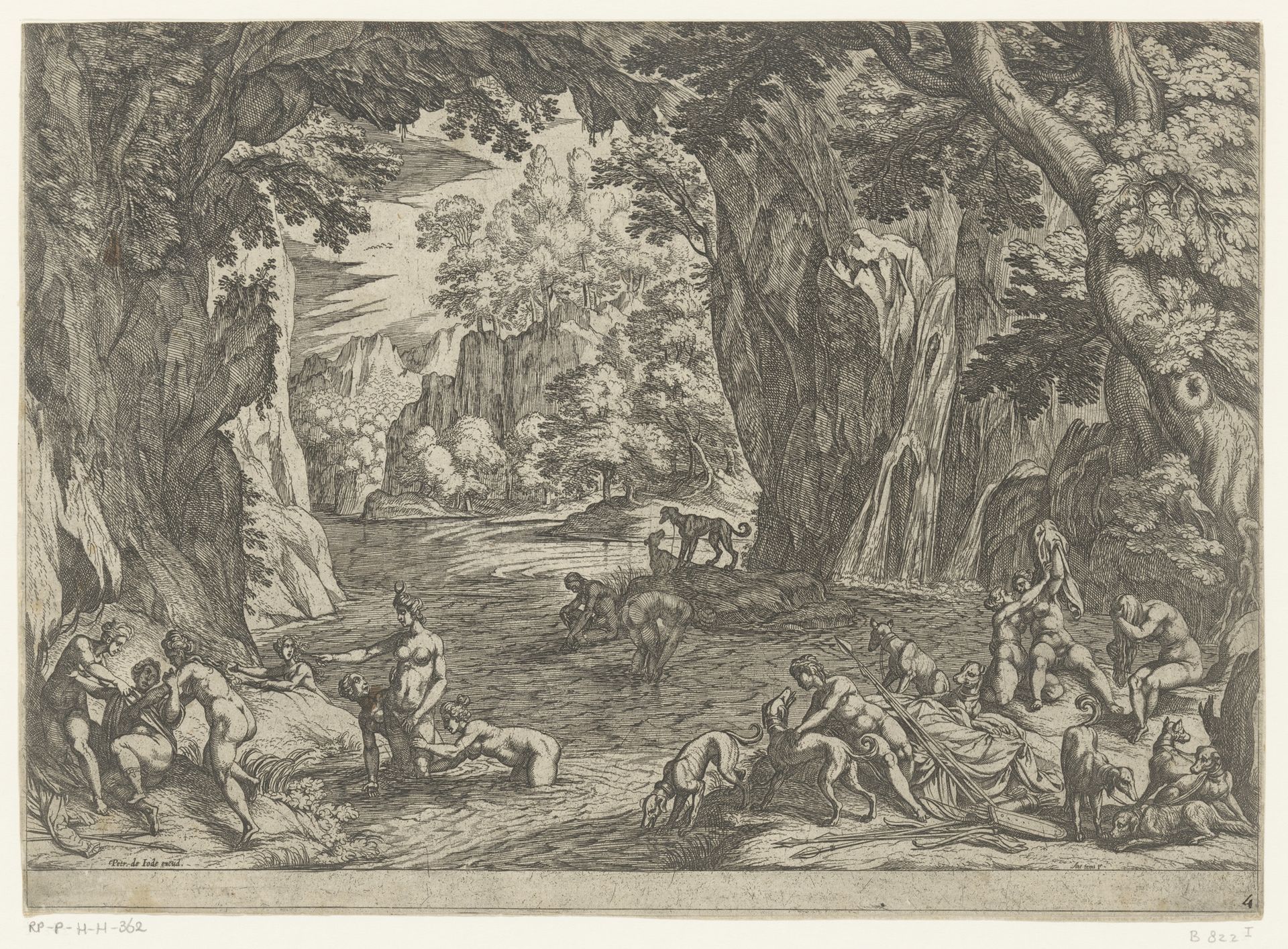 Diana ontdekt de zwangerschap van Callisto by Antonio Tempesta
