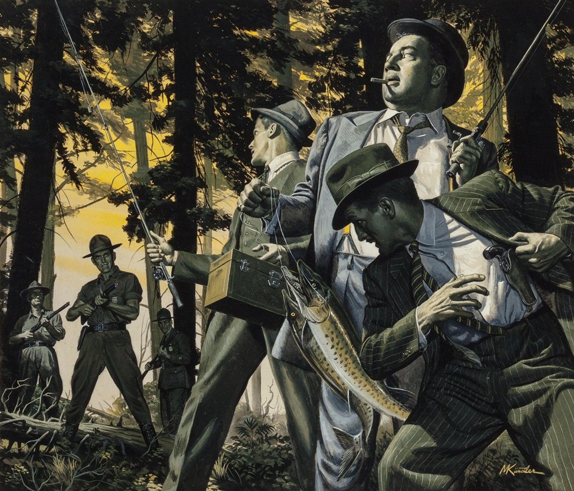 Gang Bustin’ Game Warden by Mort Künstler