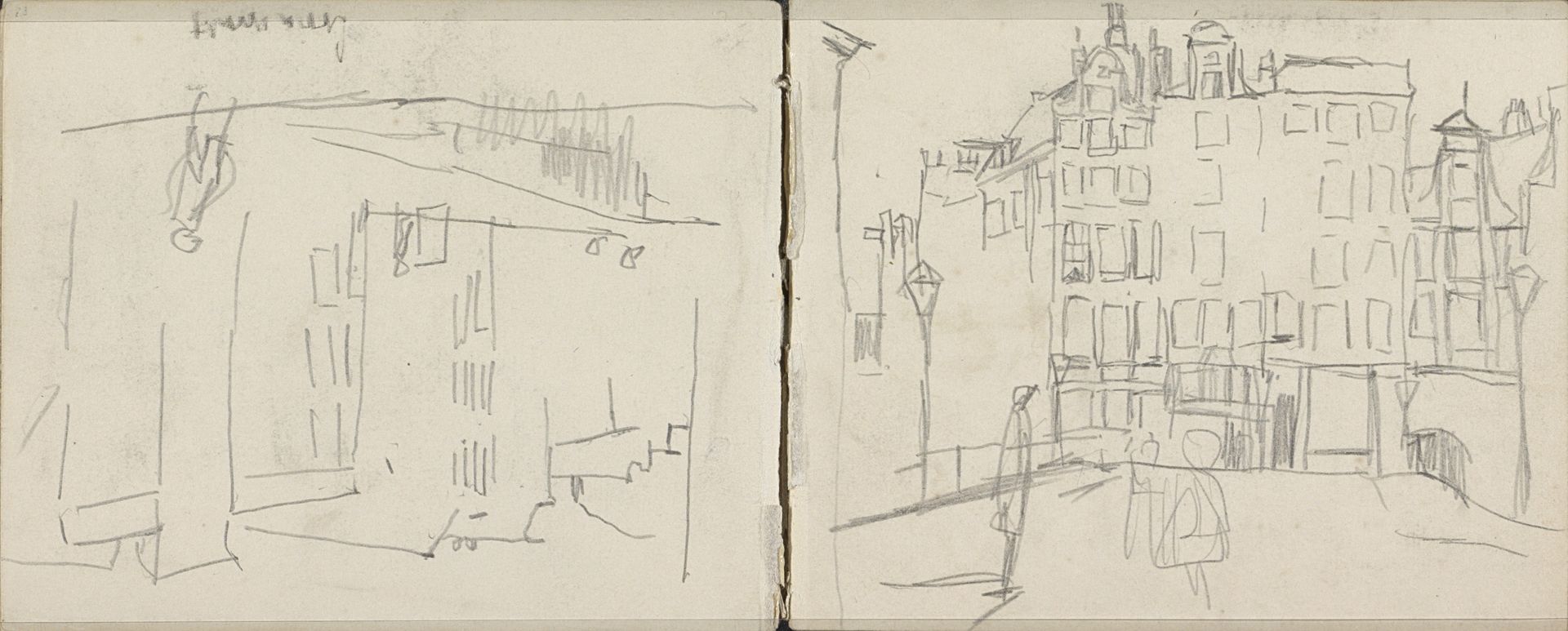 Gezicht op de Looiersgracht te Amsterdam by George Hendrik Breitner