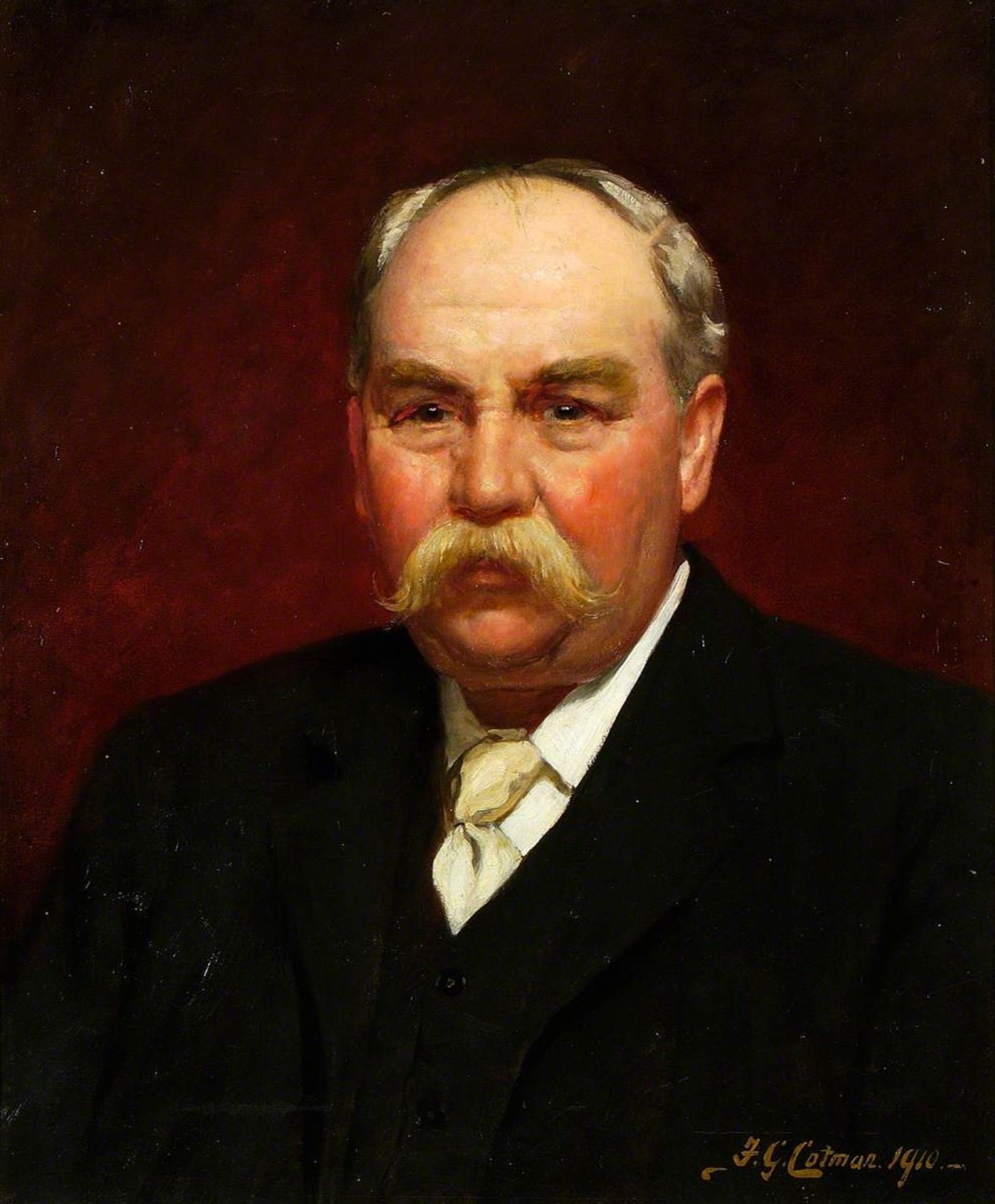 Frank Woolnough, Ipswich Museum Curator by Frederick George Cotman