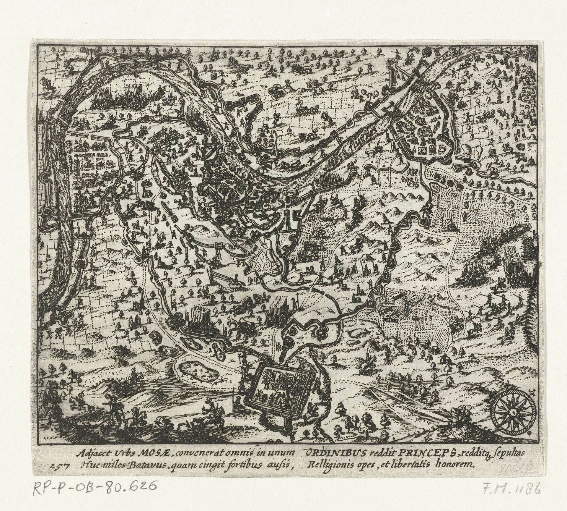 Beleg en inname van Grave door Maurits, 1602 by Anonymous
