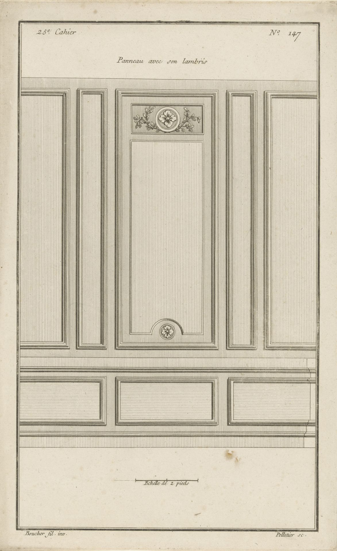 Panelen met bloemmotieven by Jean Pelletier
