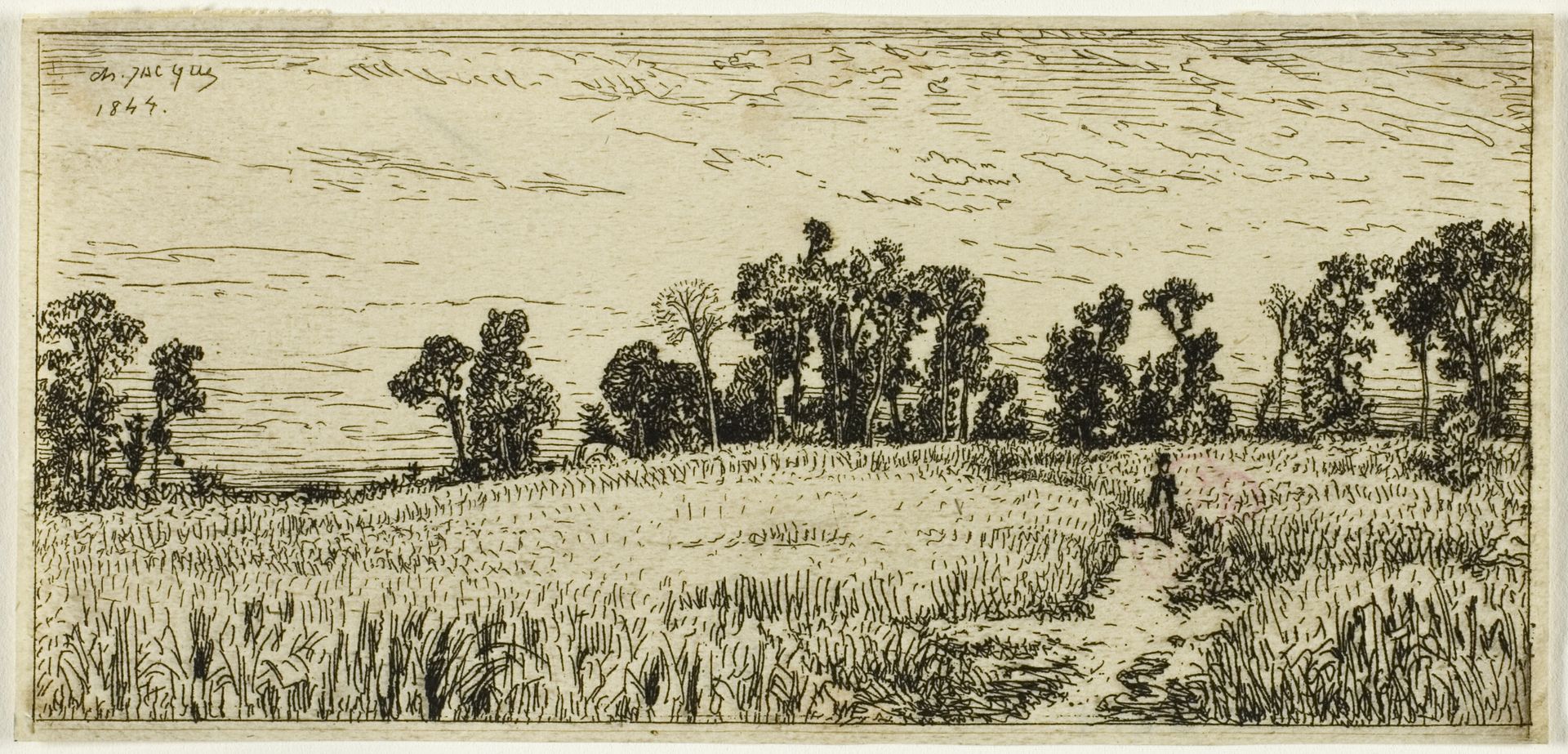 Wheat Field by Charles Jacque