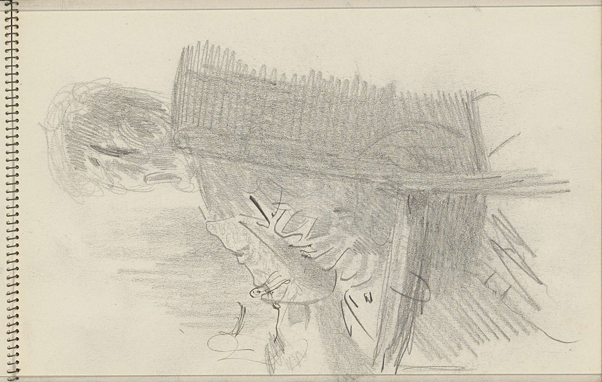 Joanna Lion Cachet-Cordes zittend in een stoel by Carel Adolph Lion Cachet