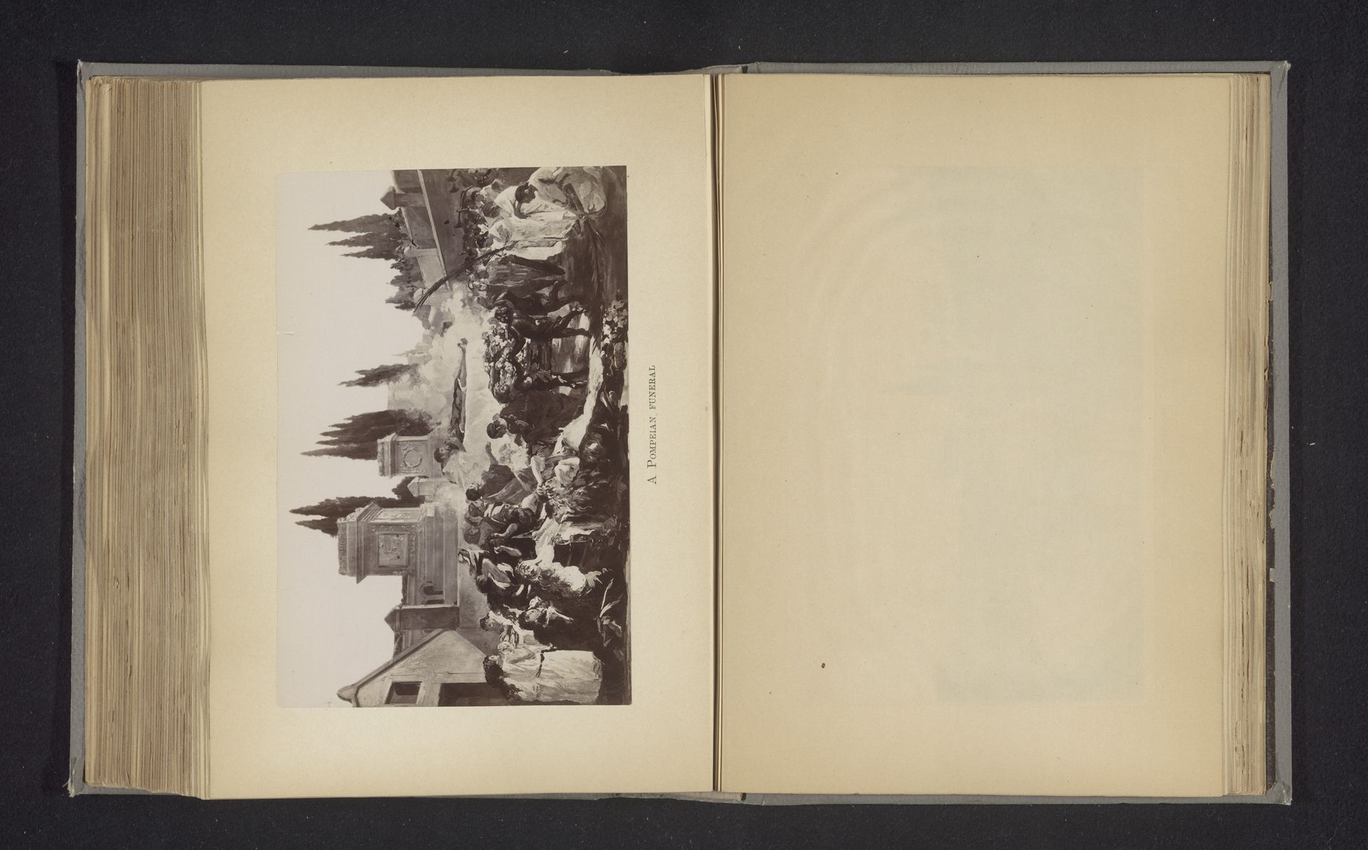 Fotoreproductie van een uitvaart in Pompeï by Anonymous