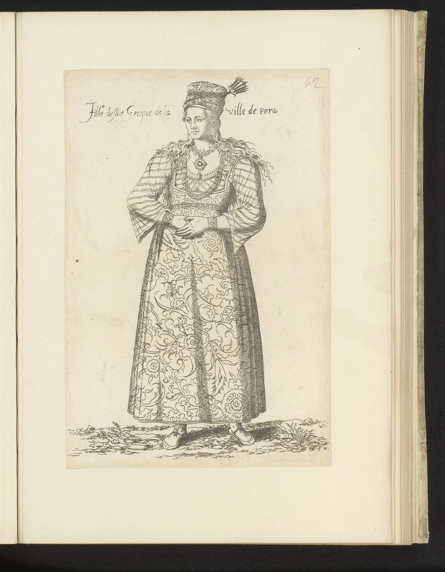 Grieks meisje, afkomstig uit Péra by Léon Davent