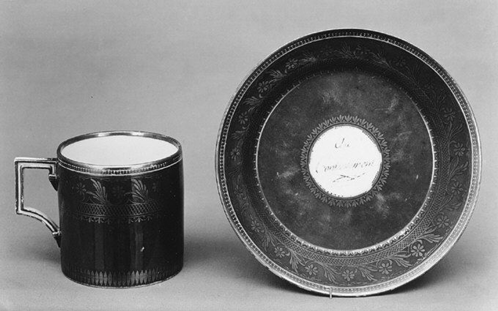 Cup and saucer by Meissen Manufactory