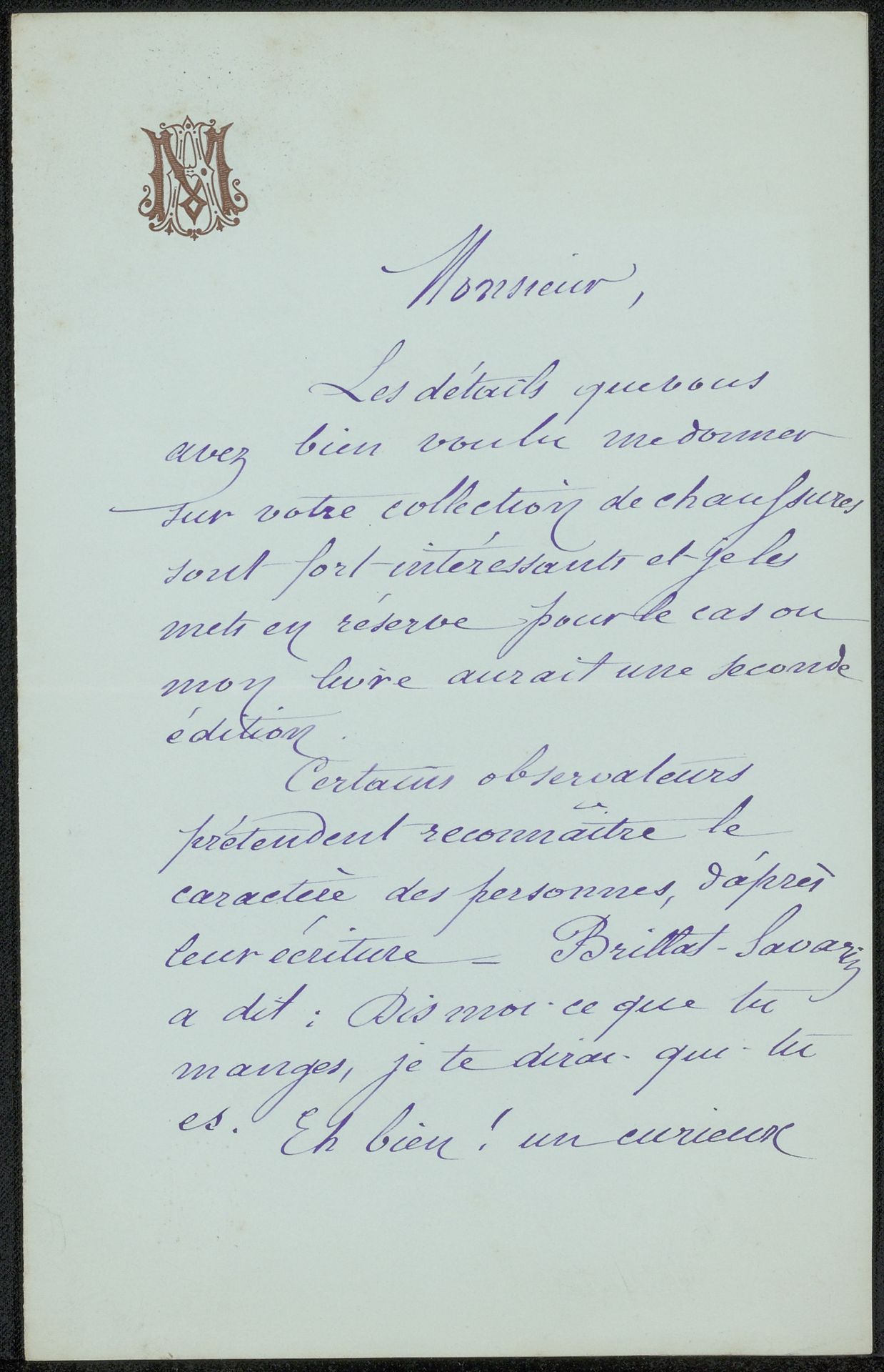 Brief aan Philip Zilcken by Alphonse Maze-Sencier