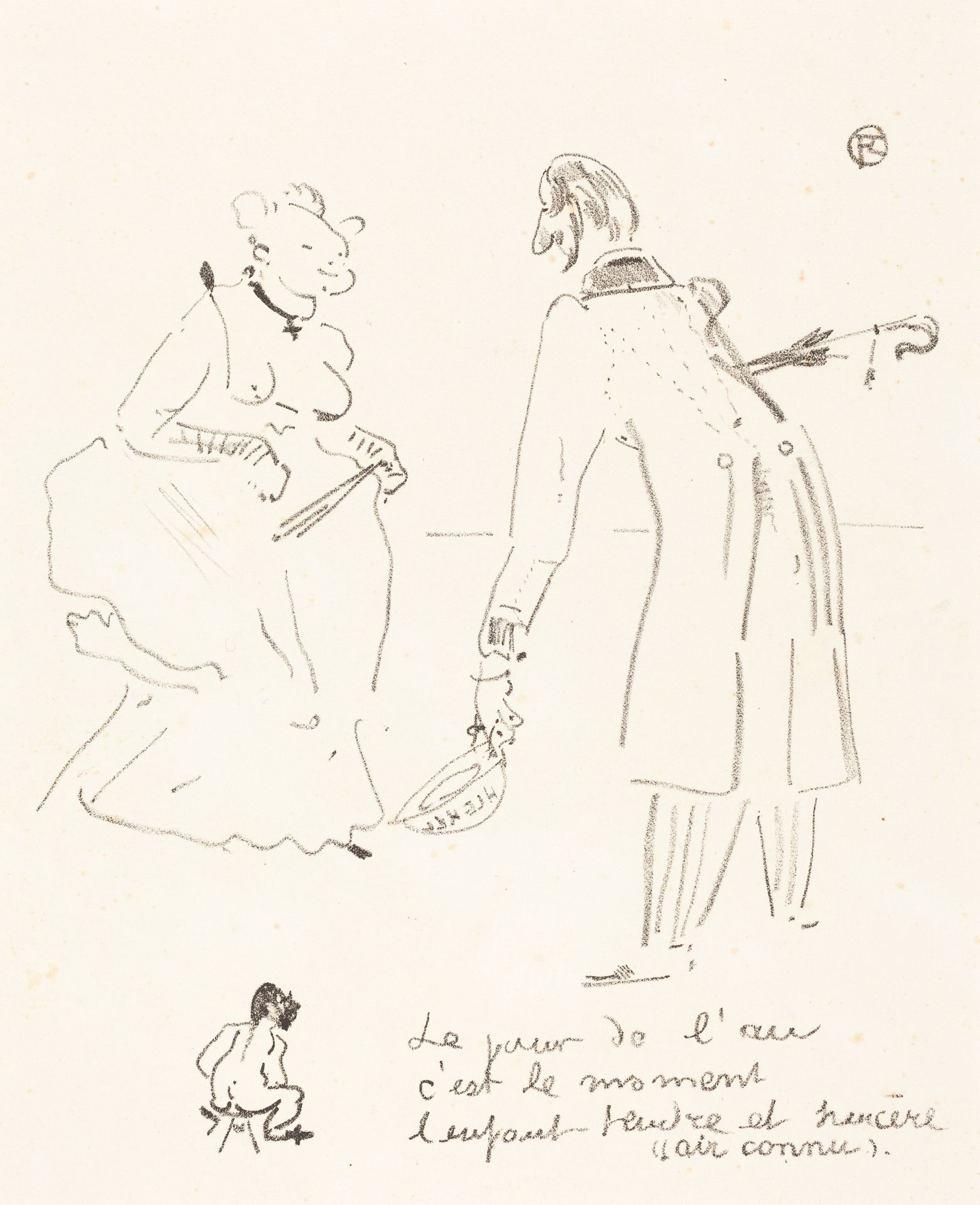 New Year's Greeting (Le compliment du jour de l'an) by Henri de Toulouse-Lautrec