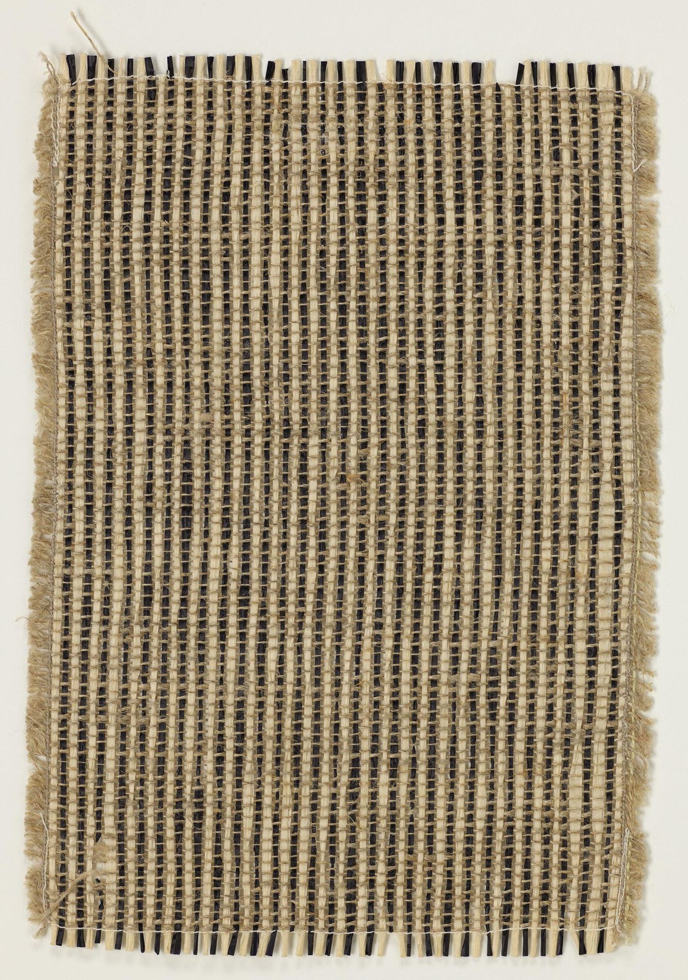 Sample of Black and White Wall Material by Anni Albers