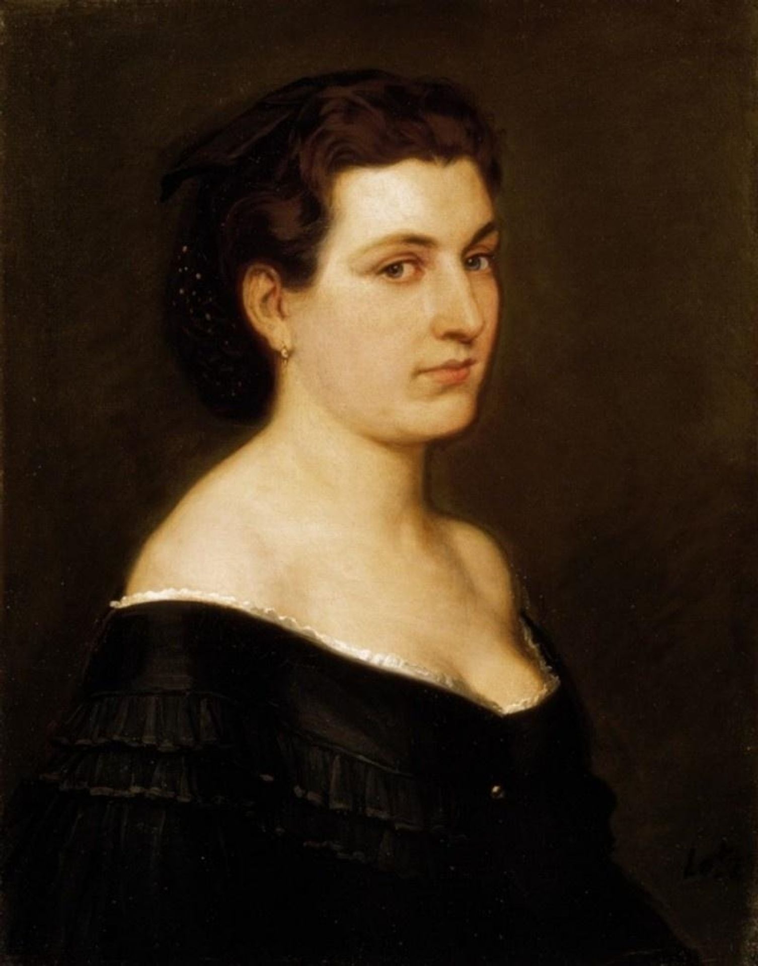 Portrait of a Woman (Blue-eyed Woman) by Károly Lotz