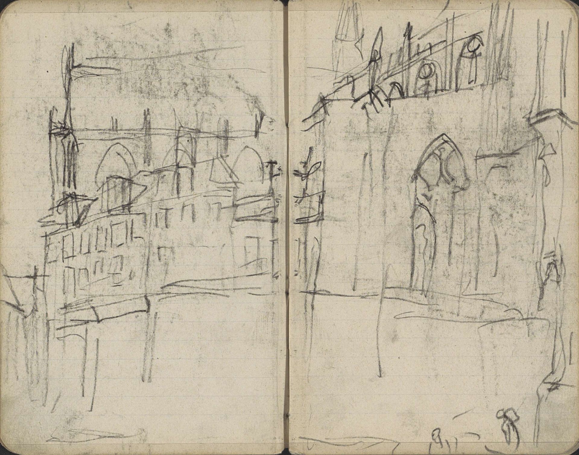 Nieuwe Kerk te Amsterdam, gezien vanaf de Nieuwezijds Voorburgwal by George Hendrik Breitner