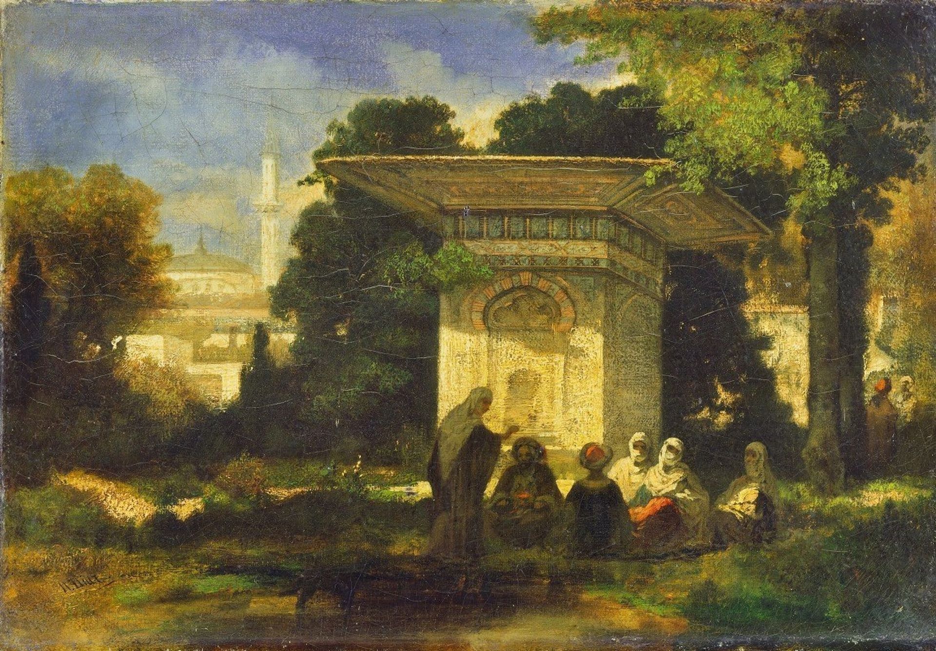 A Turkish Fountain by Narcisse-Virgilio Diaz