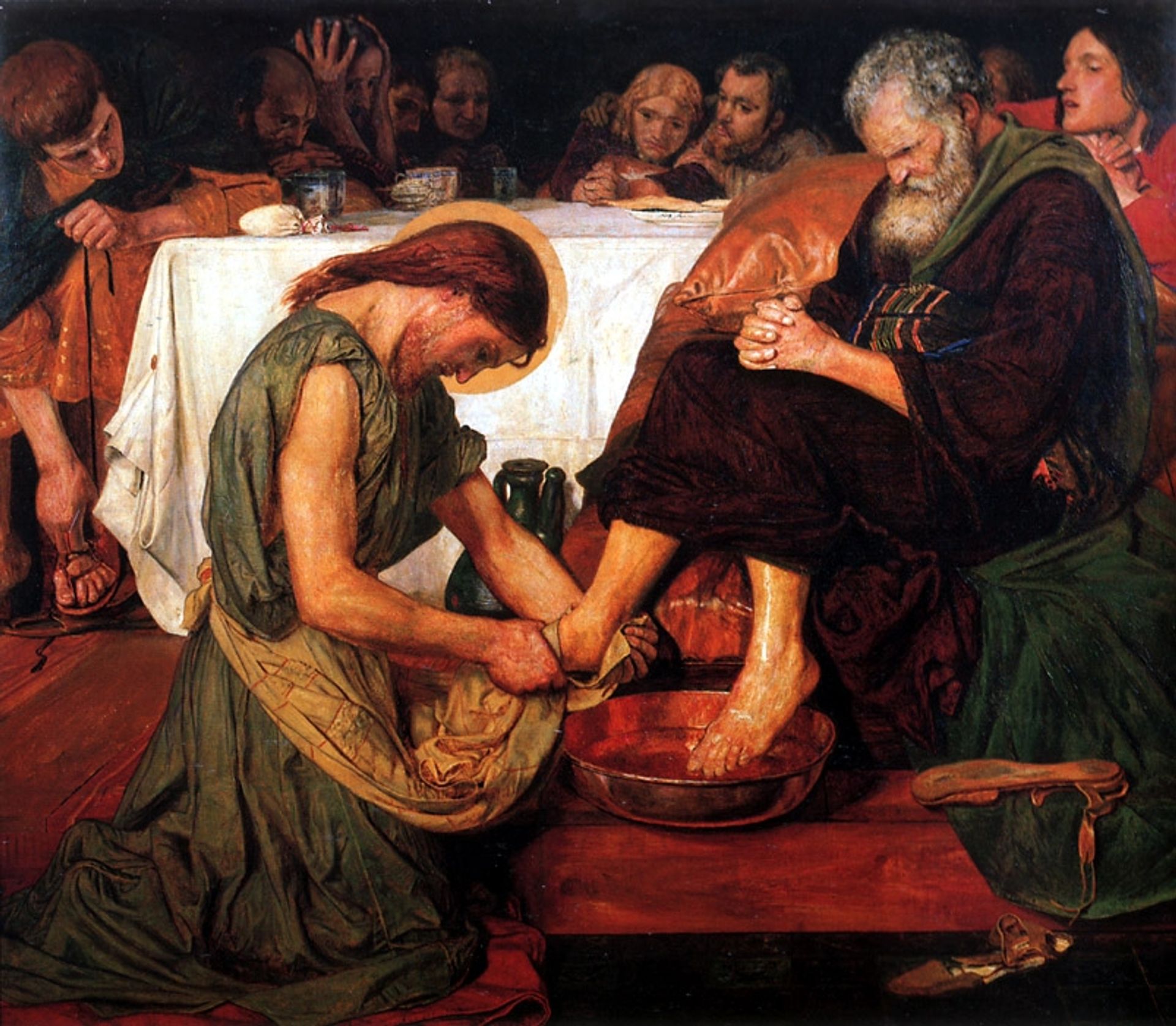 Jesus Washing Peter's Feet by Ford Madox Brown