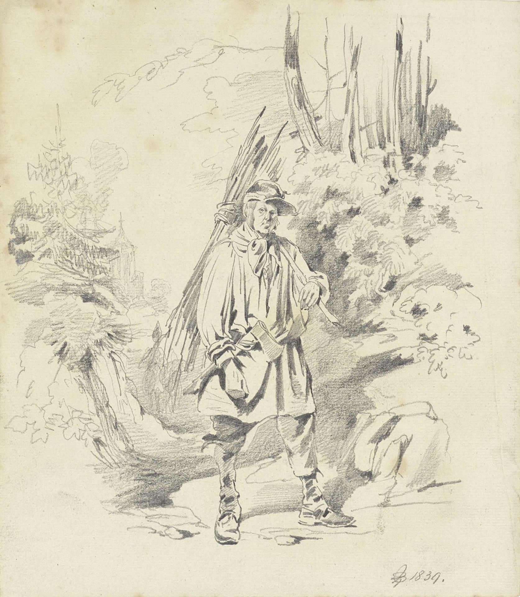 Houtsprokkelaar by Pieter van Loon