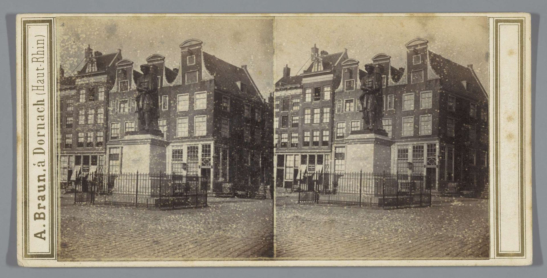 Rembrandtmonument op de Botermarkt, Amsterdam by Anonymous