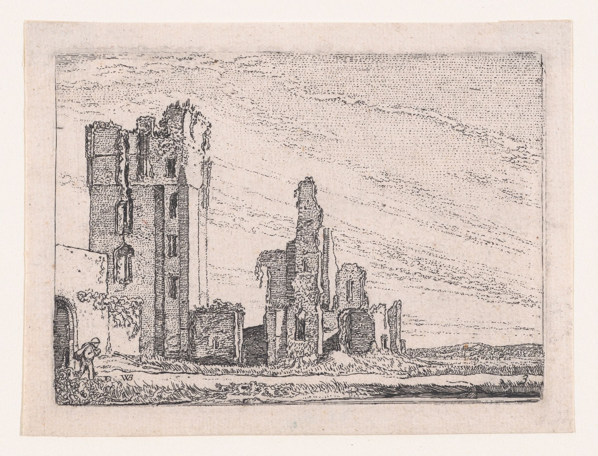 Het Huys te Kleef bij Haarlem, from Verscheyden Landtschapjes (Various Little Landscapes), Plate 3 by Willem Pietersz. Buytewech
